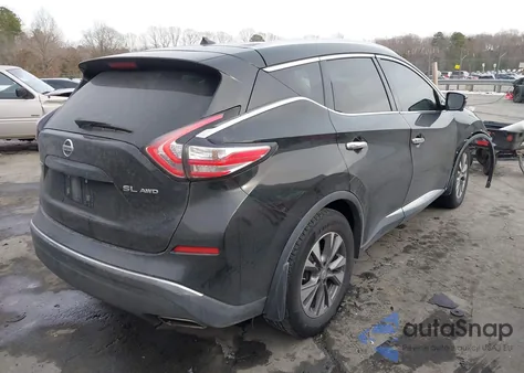 2015 Nissan Murano Sl из США, поврежденный, VIN 5N1AZ2MH1FN205016